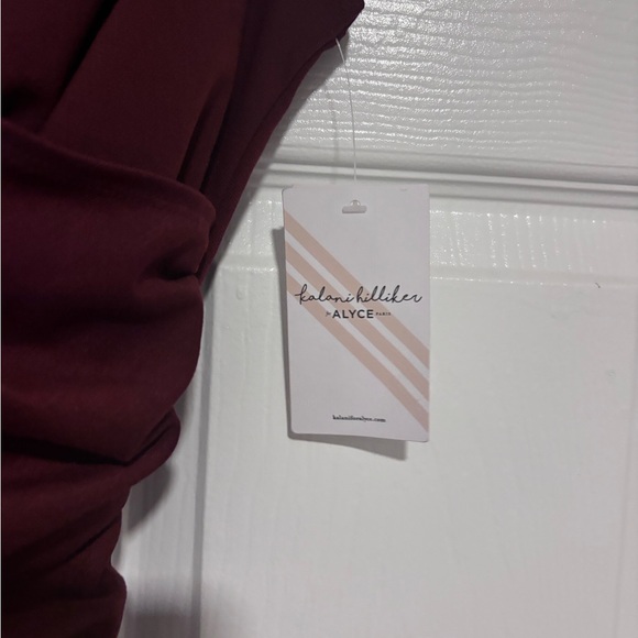 Alyce Paris Sleeveless Jumpsuit in Rich Burgundy - Picture 5 of 5